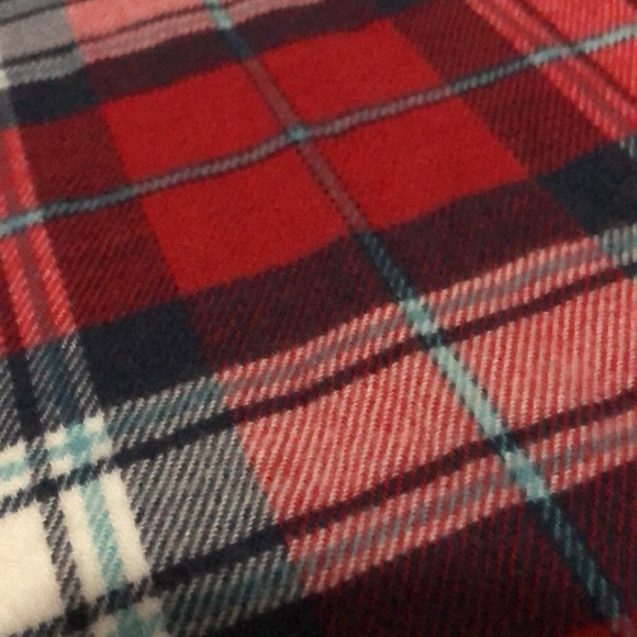 Italy Design “Cashmere Feel”Scarf-Red/White/Blue Plaid-Twisted Fringe-70x12-EUC - Picture 14 of 14